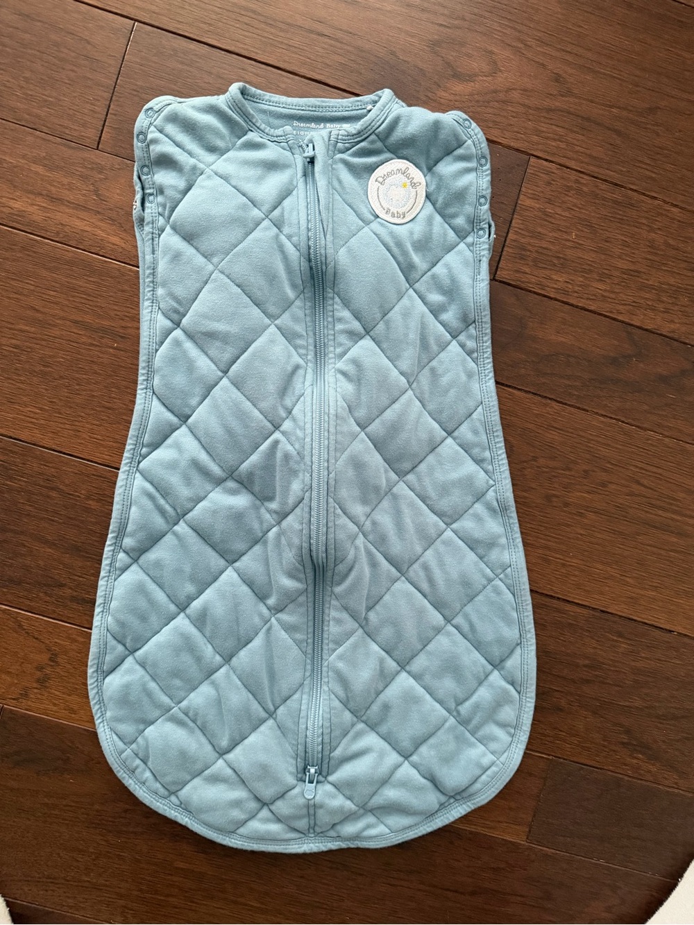 Quilted Light Blue Baby Sleep Sack Swaddle